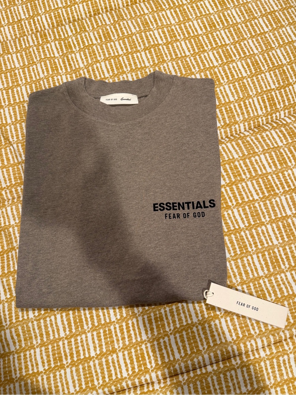 Fear of God ESSENTIALS Gray Crewneck T-shirt